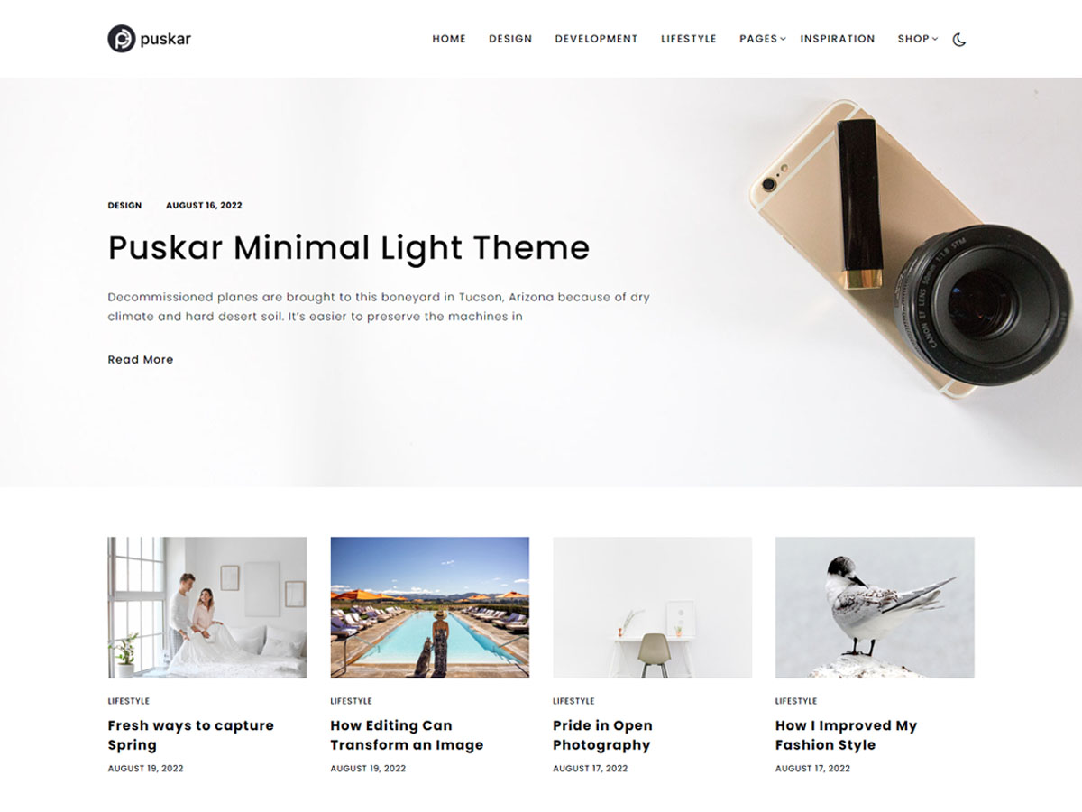 puskar theme websites examples