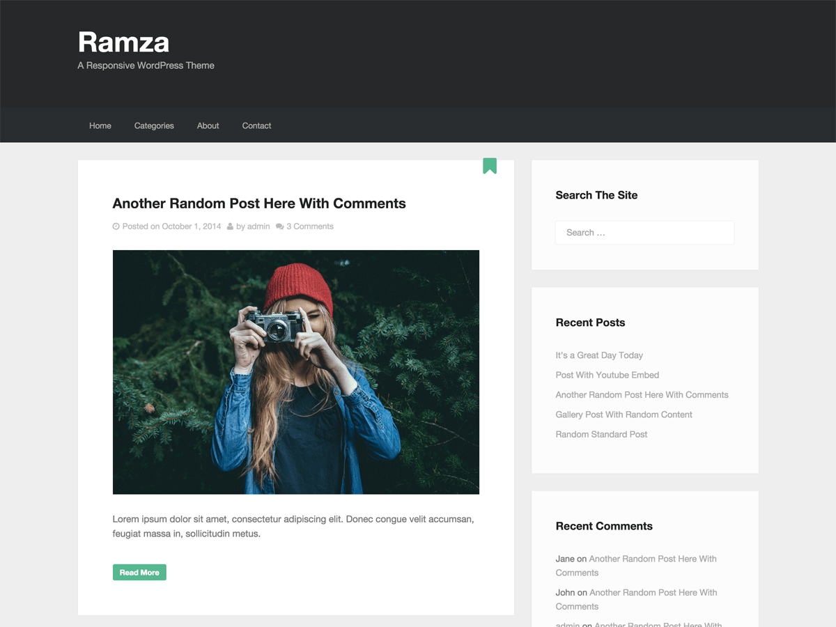 Ramza theme websites examples