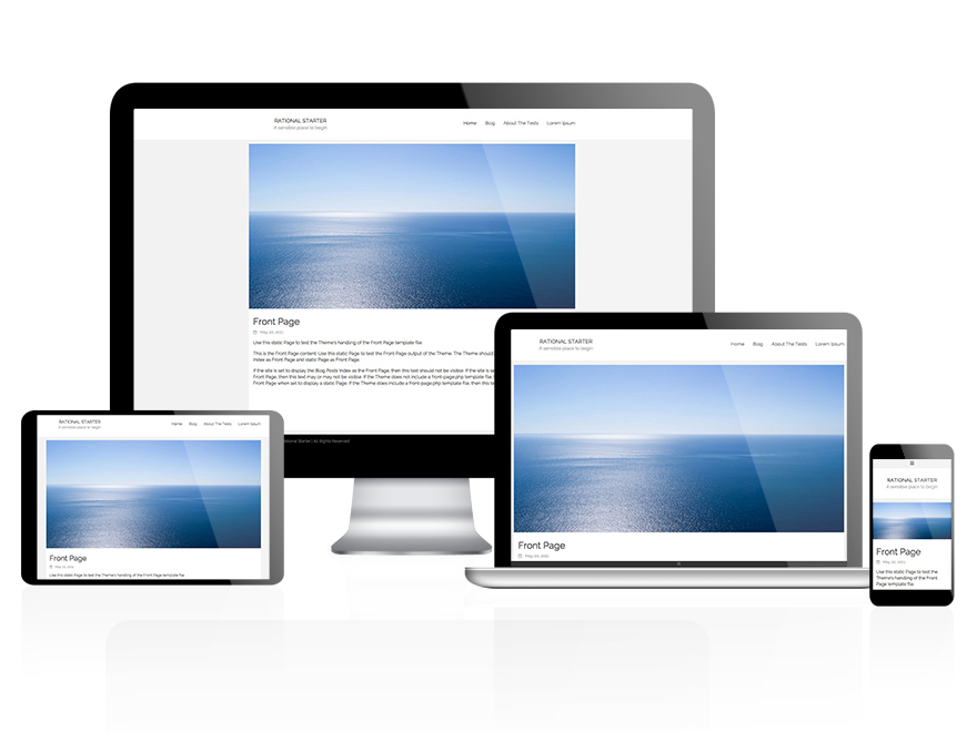 Rational Start theme websites examples