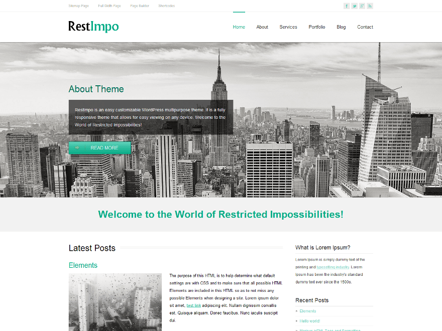 RestImpo website example screenshot