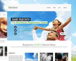 reverence theme websites examples