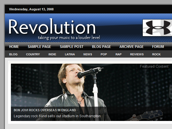 revolution_music-10 theme websites examples