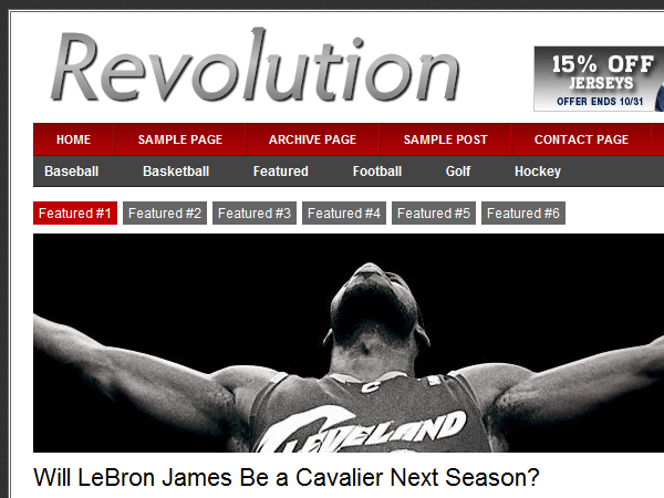 revolution_sports-30 theme websites examples