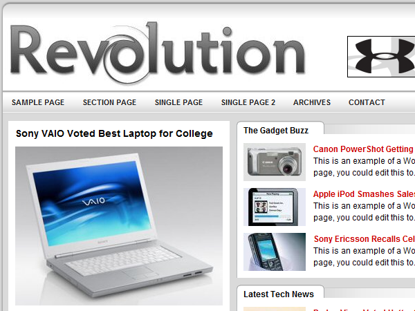 revolution_tech-20 theme websites examples