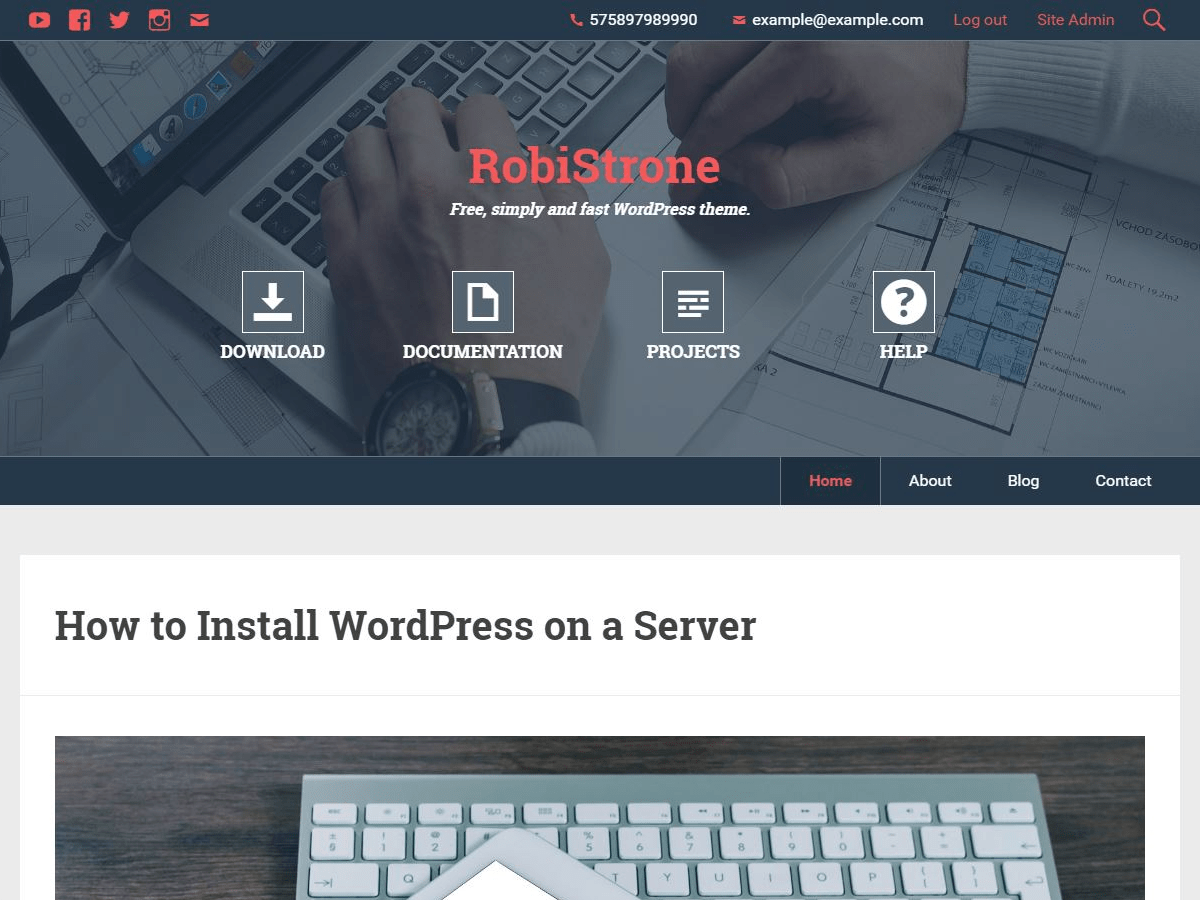 robistrone theme websites examples