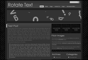 Rotate Text theme websites examples