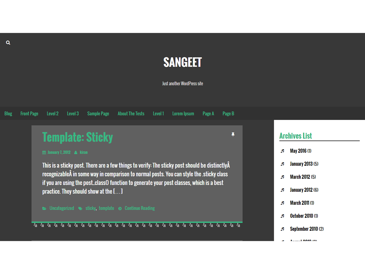 sangeet theme websites examples