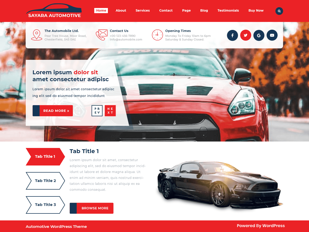 sayara-automotive WordPress theme, websites list used sayara-automotive theme sayara-automotive theme websites examples