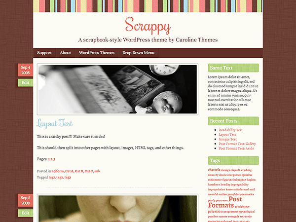 Scrappy website example screenshot