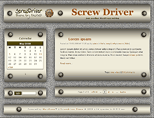 screwdriver theme websites examples