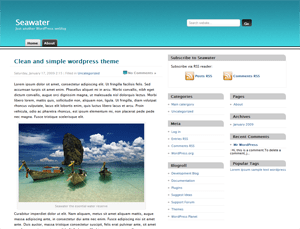 seawater theme websites examples