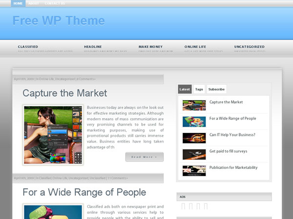 Sensor theme websites examples