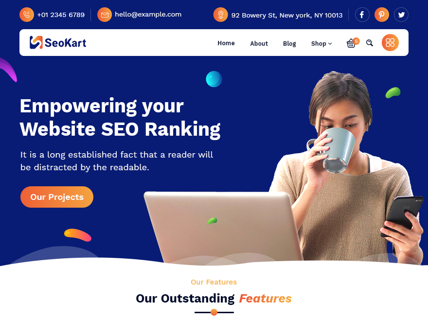 seokart WordPress theme, websites list used seokart theme seokart theme websites examples