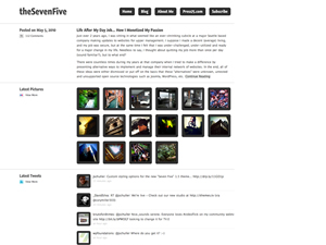 seven-five theme websites examples