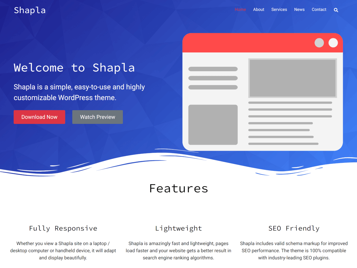 Shapla theme websites examples