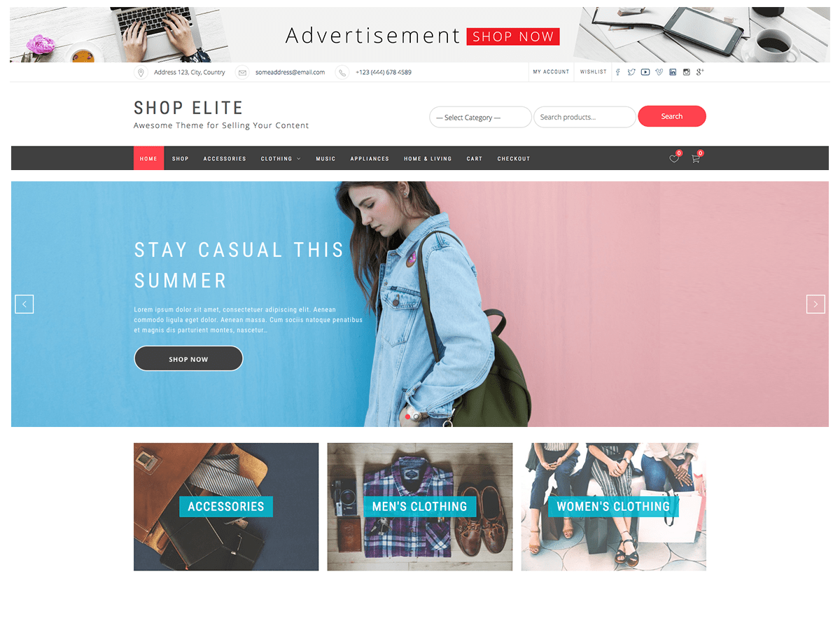 shop-elite theme websites examples