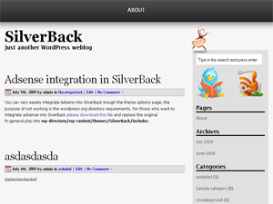 SilverBack theme websites examples