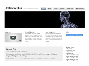 Skeleton Plus theme websites examples