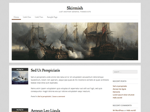 Skirmish website example screenshot