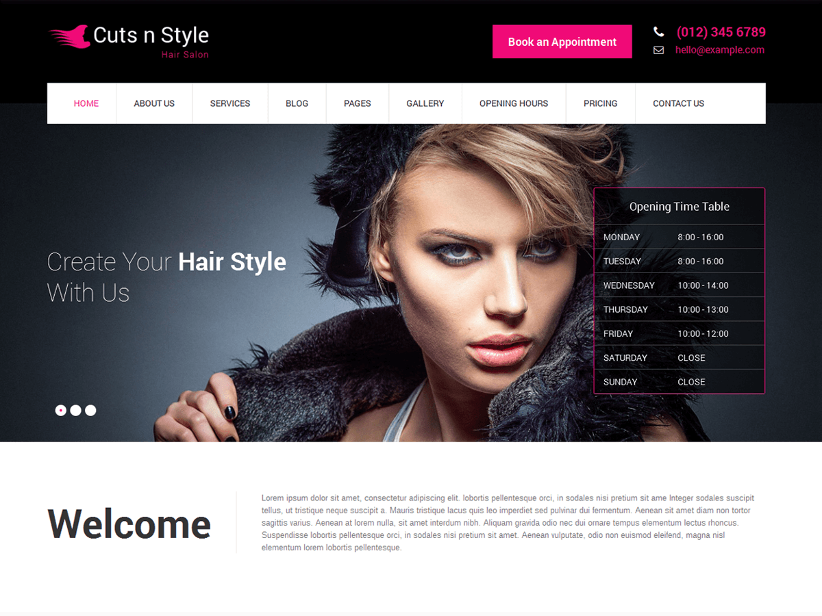 SKT Cutsnstyle Lite WordPress theme, websites list used SKT Cutsnstyle Lite theme SKT Cutsnstyle Lite theme websites examples