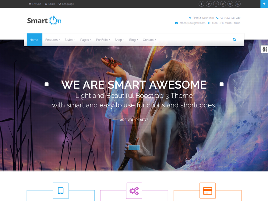 smarton theme websites examples