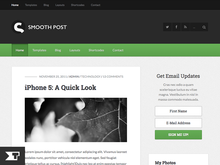 smoothpost2 WordPress theme, websites list used smoothpost2 theme smoothpost2 theme websites examples