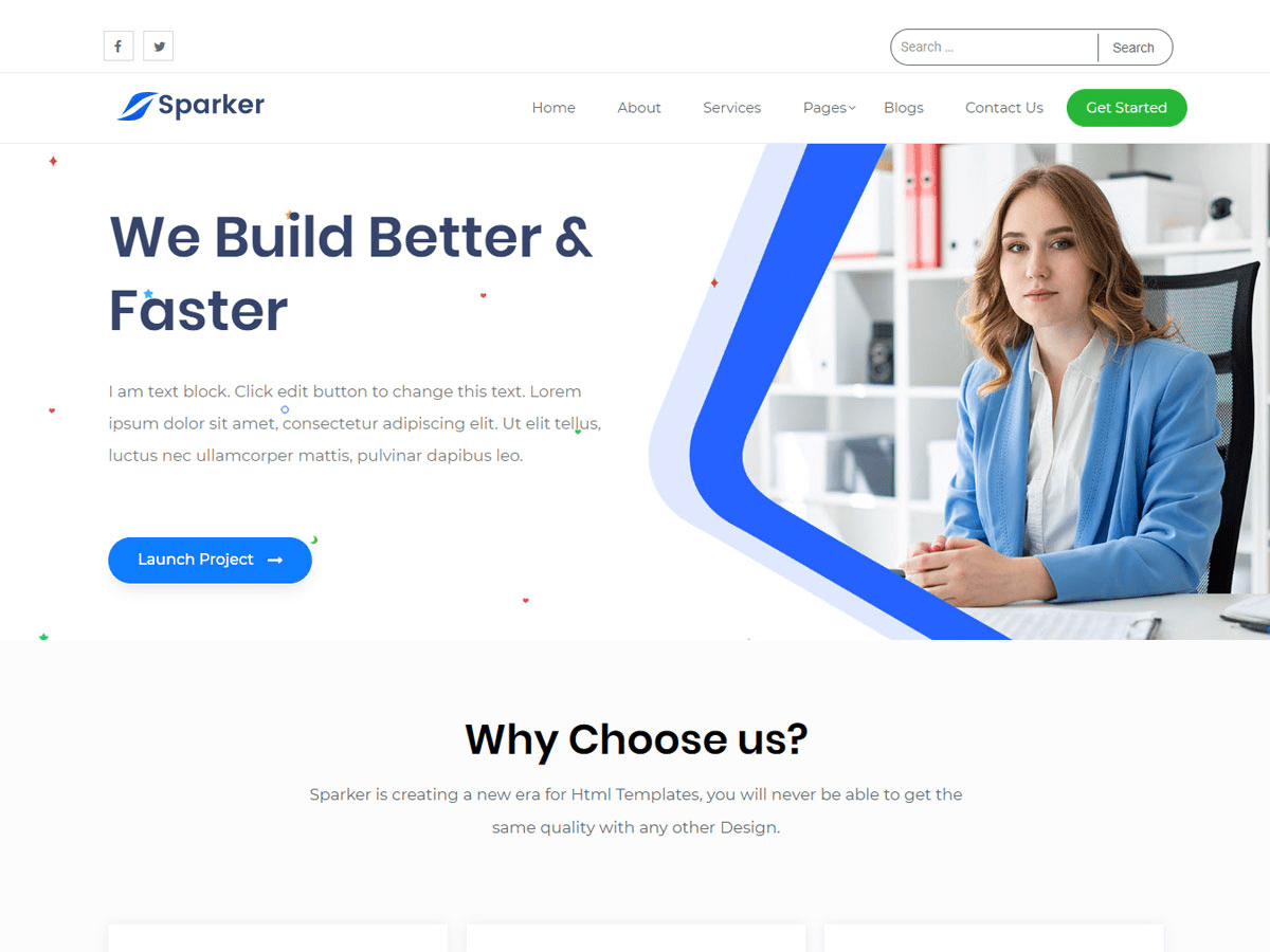 sparker theme websites examples