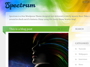 Spectrum website example screenshot