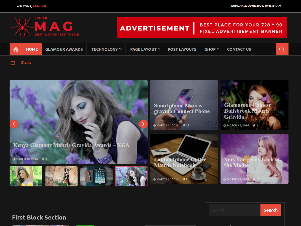 spidermag WordPress theme, websites list used spidermag theme spidermag theme websites examples