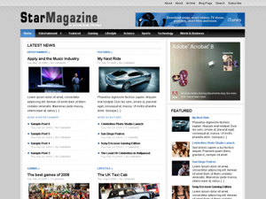 Star Magazine theme websites examples