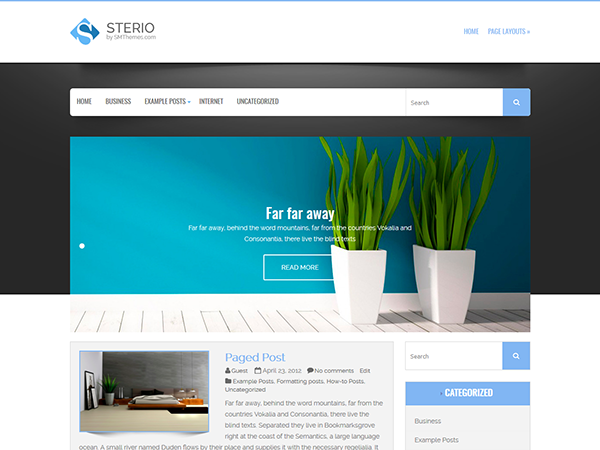 sterio WordPress theme, websites list used sterio theme sterio theme websites examples