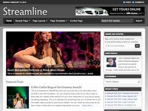 Streamline website example screenshot