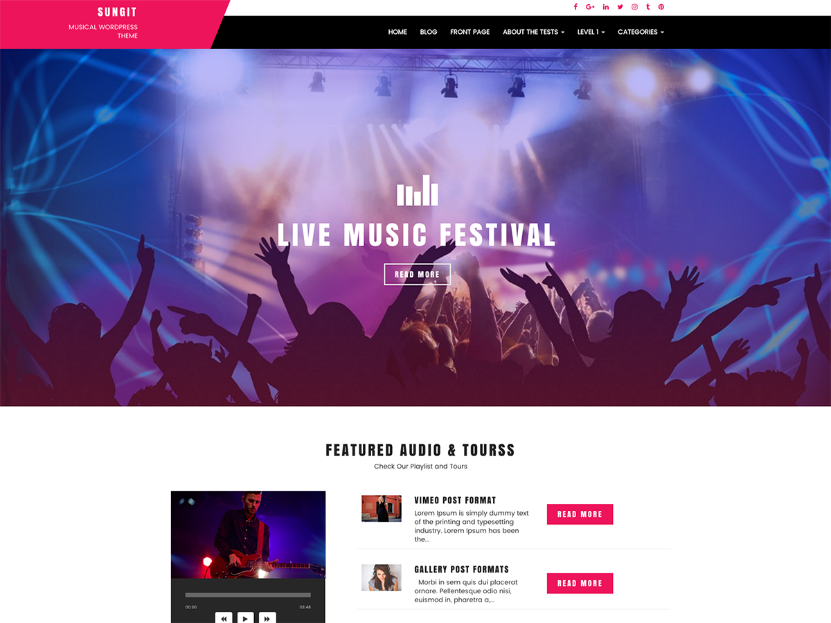sungit-lite WordPress theme, websites list used sungit-lite theme sungit-lite theme websites examples
