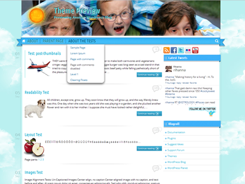 sunny-blue-sky-pro theme websites examples