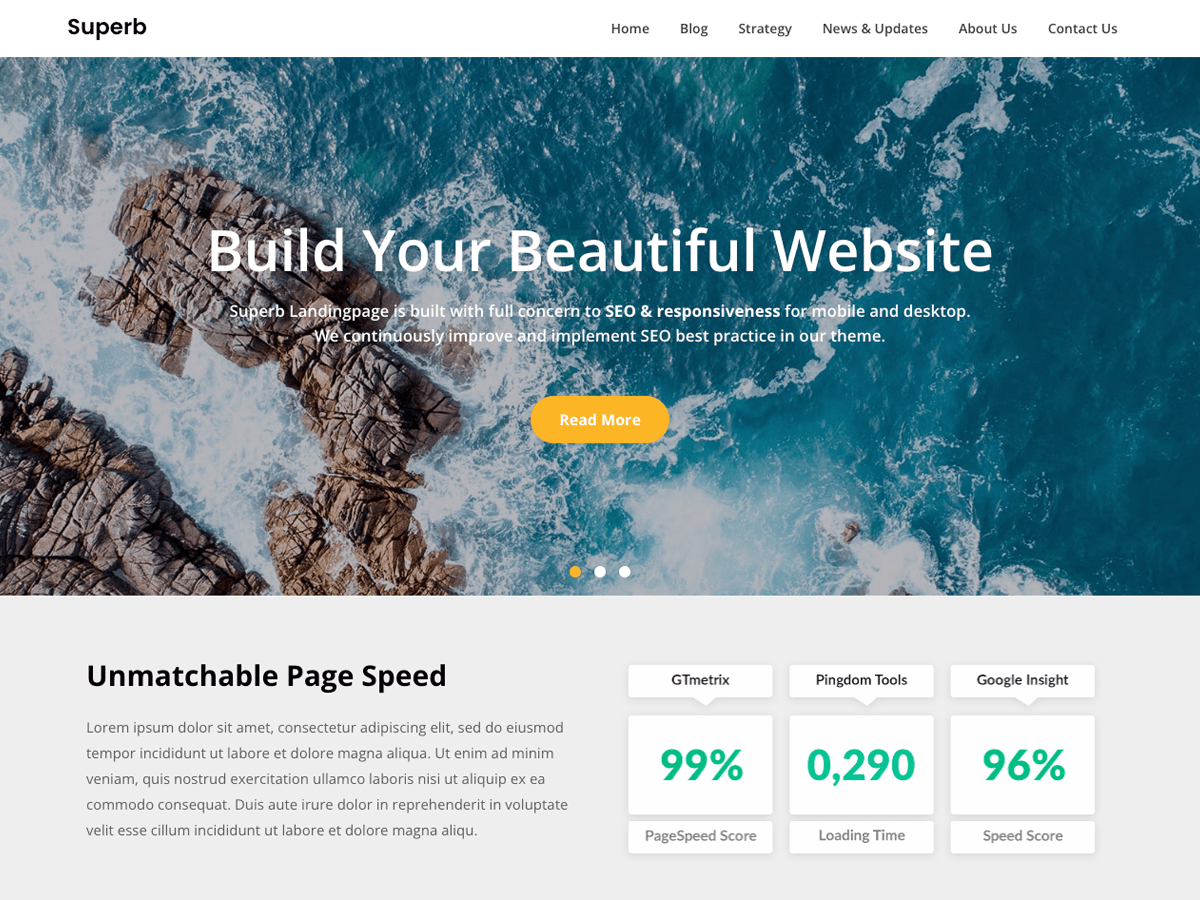 superb-landingpage WordPress theme, websites list used superb-landingpage theme superb-landingpage theme websites examples