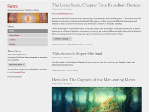 Sutra theme websites examples