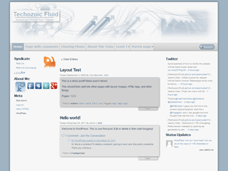 Techozoic Fluid website example screenshot