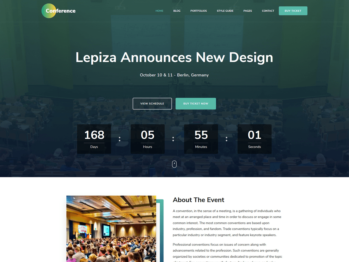 the-conference theme websites examples