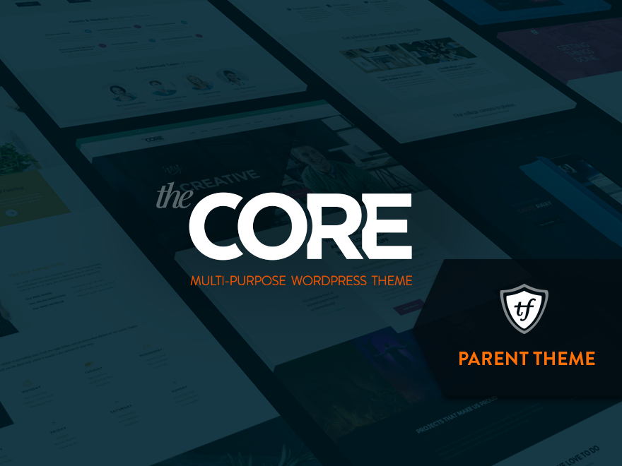 the-core-parent theme websites examples