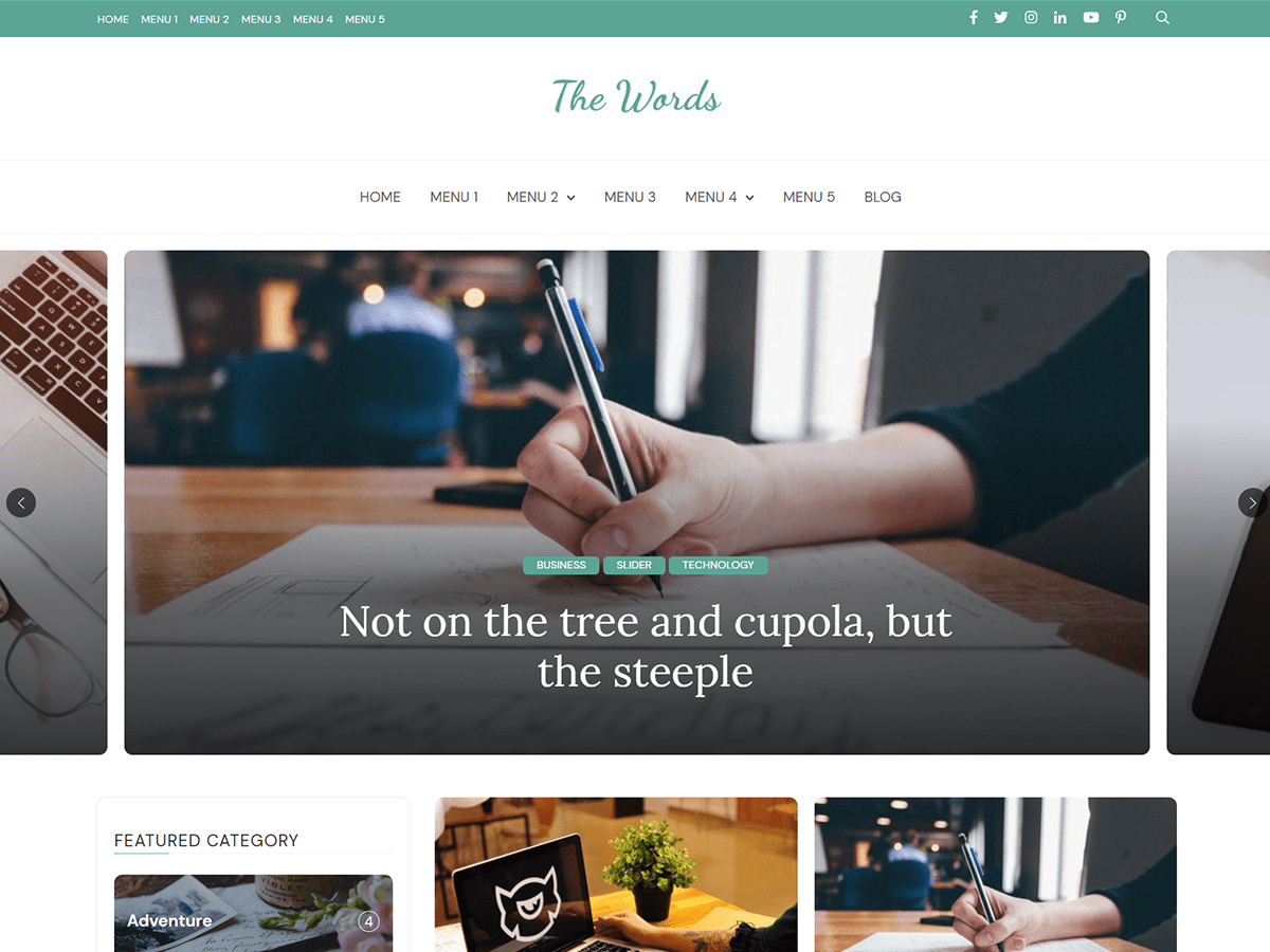 the-words WordPress theme, websites list used the-words theme the-words theme websites examples