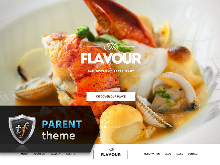 The Flavour theme websites examples