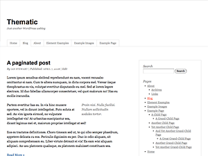 Thematic website example screenshot