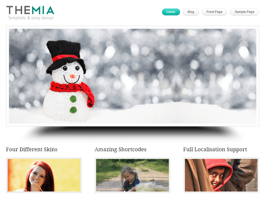 Themia Lite website example screenshot