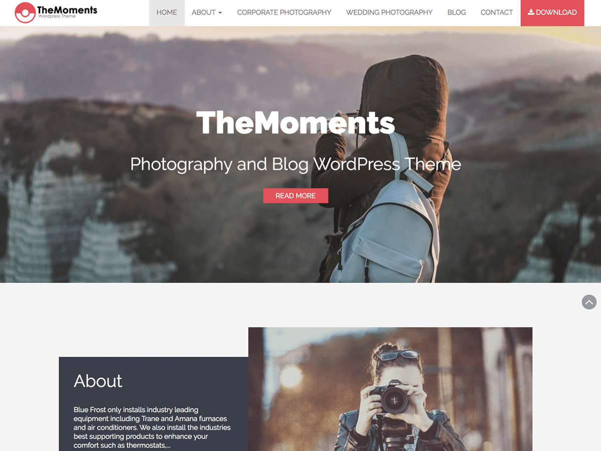themoments WordPress theme, websites list used themoments theme themoments theme websites examples