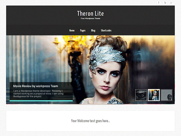Theron Lite website example screenshot