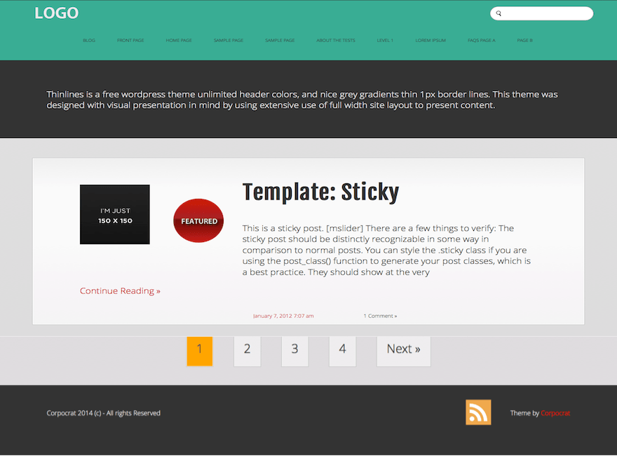 thinlines WordPress theme, websites list used thinlines theme thinlines theme websites examples