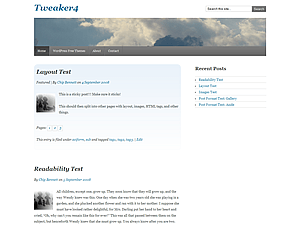 Tweaker4 website example screenshot