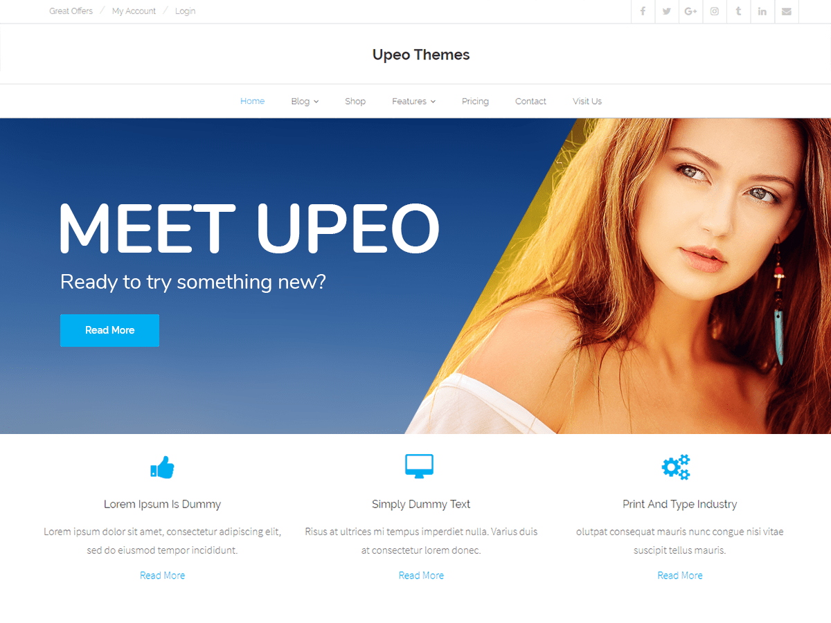 upeo theme websites examples