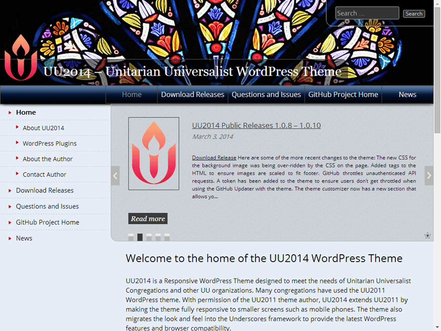 UU 2014 website example screenshot