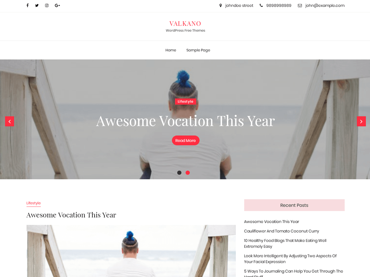 valkano WordPress theme, websites list used valkano theme valkano theme websites examples